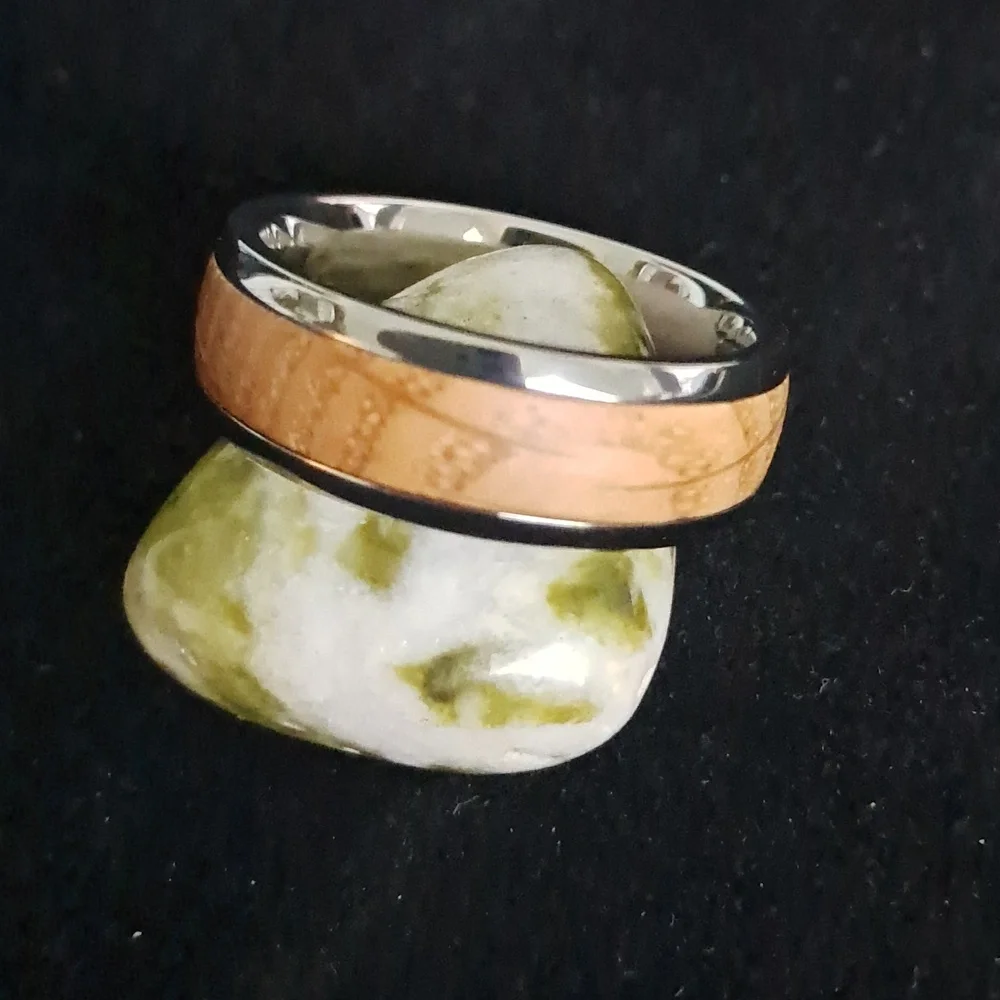 Whisky Barrel Titanium Mens Ring. Sizes 9 & 10‎